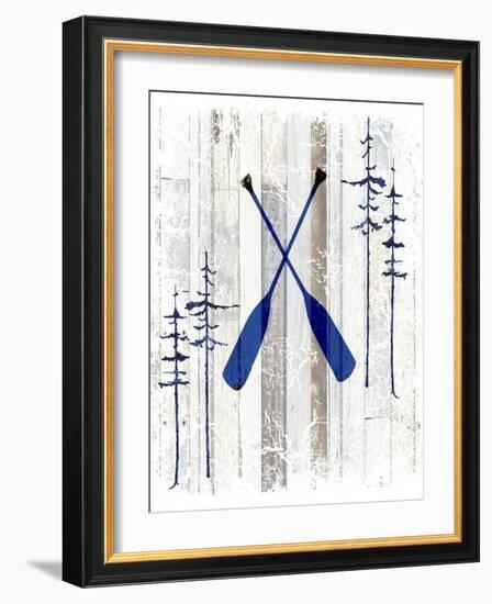The Blue Moose - Oars-LightBoxJournal-Framed Giclee Print