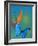 The Blue Morpho on Bird of Paradise-Darrell Gulin-Framed Photographic Print