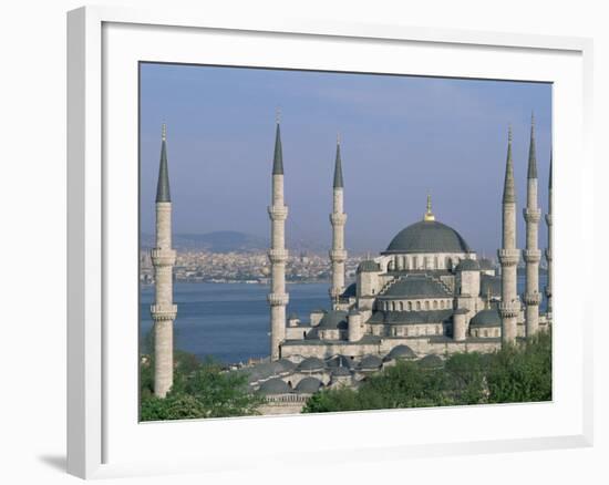 The Blue Mosque (Sultan Ahmet Mosque), Istanbul, Marmara Province, Turkey-Bruno Morandi-Framed Photographic Print