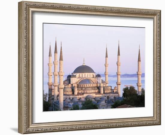 The Blue Mosque, Unesco World Heritage Site, Istanbul, Turkey-Simon Harris-Framed Photographic Print