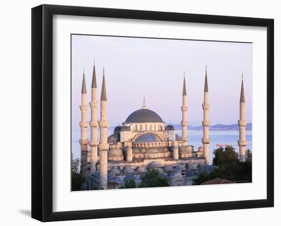 The Blue Mosque, Unesco World Heritage Site, Istanbul, Turkey-Simon Harris-Framed Photographic Print