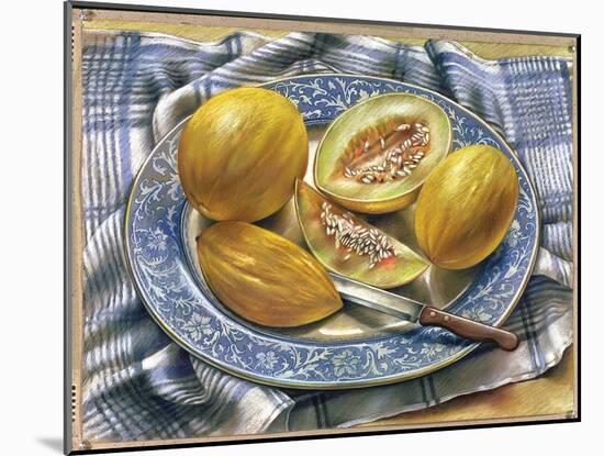 The Blue Platter, 1979-Sandra Lawrence-Mounted Giclee Print
