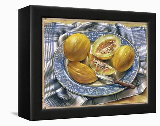 The Blue Platter, 1979-Sandra Lawrence-Framed Premier Image Canvas