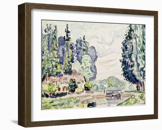 The Blue Poplars, 1903-Paul Signac-Framed Giclee Print