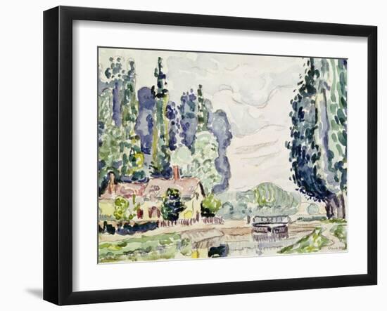 The Blue Poplars, 1903-Paul Signac-Framed Giclee Print