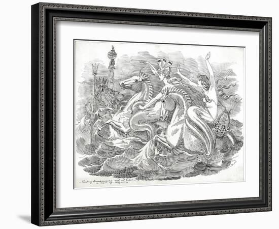 The Blue Riband of the Ocean, 1899-Edward Linley Sambourne-Framed Giclee Print