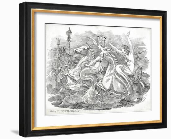 The Blue Riband of the Ocean, 1899-Edward Linley Sambourne-Framed Giclee Print