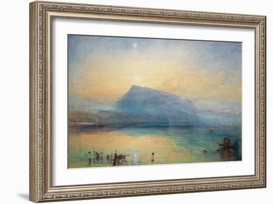 The Blue Rigi: Lake of Lucerne - Sunrise, 1842-JMW Turner-Framed Giclee Print