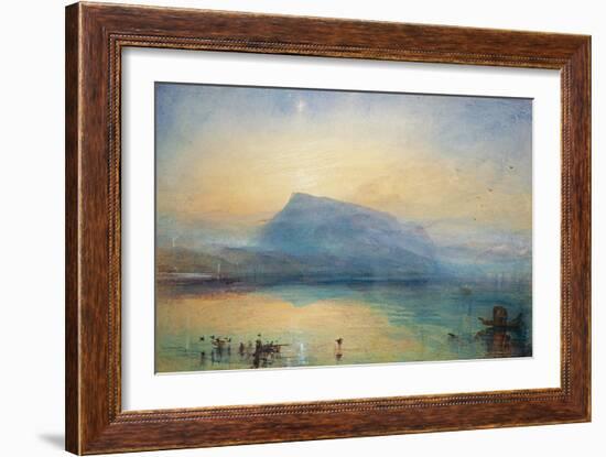 The Blue Rigi: Lake of Lucerne - Sunrise, 1842-JMW Turner-Framed Giclee Print