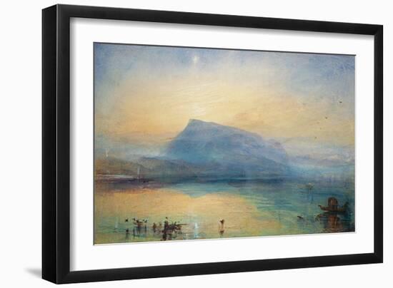 The Blue Rigi: Lake of Lucerne - Sunrise, 1842-JMW Turner-Framed Giclee Print