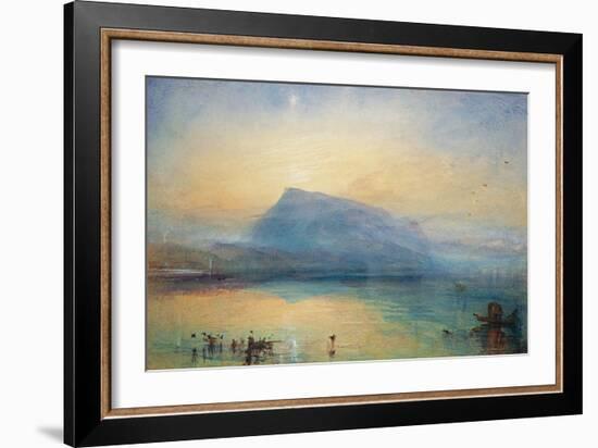 The Blue Rigi: Lake of Lucerne - Sunrise, 1842-JMW Turner-Framed Giclee Print