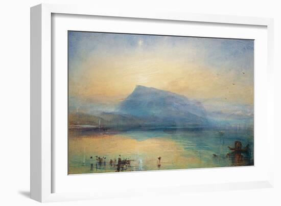 The Blue Rigi: Lake of Lucerne - Sunrise, 1842-JMW Turner-Framed Giclee Print