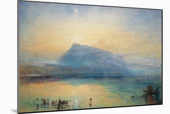 The Blue Rigi: Lake of Lucerne - Sunrise, 1842-JMW Turner-Mounted Giclee Print
