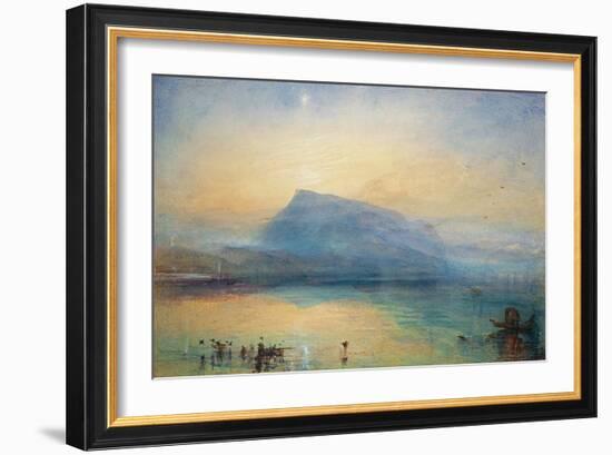 The Blue Rigi: Lake of Lucerne - Sunrise, 1842-JMW Turner-Framed Giclee Print