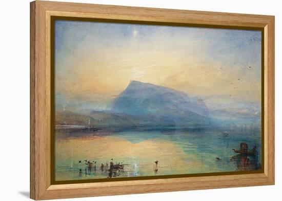 The Blue Rigi: Lake of Lucerne - Sunrise, 1842-JMW Turner-Framed Premier Image Canvas