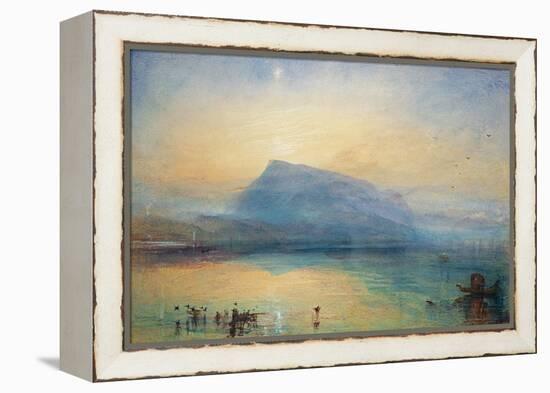 The Blue Rigi: Lake of Lucerne - Sunrise, 1842-JMW Turner-Framed Premier Image Canvas