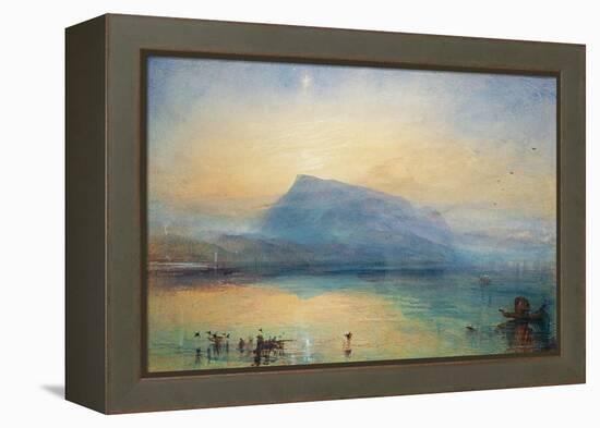 The Blue Rigi: Lake of Lucerne - Sunrise, 1842-JMW Turner-Framed Premier Image Canvas