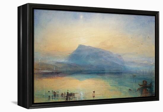 The Blue Rigi: Lake of Lucerne - Sunrise, 1842-JMW Turner-Framed Premier Image Canvas