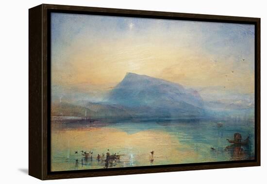 The Blue Rigi: Lake of Lucerne - Sunrise, 1842-JMW Turner-Framed Premier Image Canvas