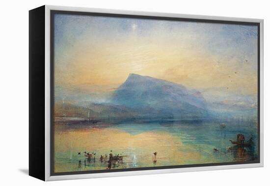 The Blue Rigi: Lake of Lucerne - Sunrise, 1842-JMW Turner-Framed Premier Image Canvas