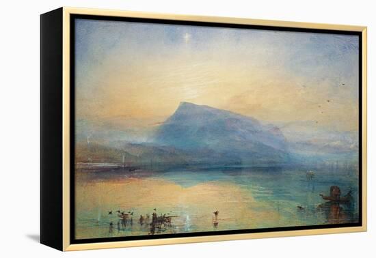 The Blue Rigi: Lake of Lucerne - Sunrise, 1842-JMW Turner-Framed Premier Image Canvas