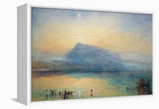 The Blue Rigi: Lake of Lucerne - Sunrise, 1842-JMW Turner-Framed Premier Image Canvas