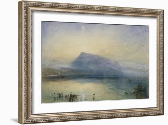 The Blue Rigi, Sunrise-J. M. W. Turner-Framed Giclee Print