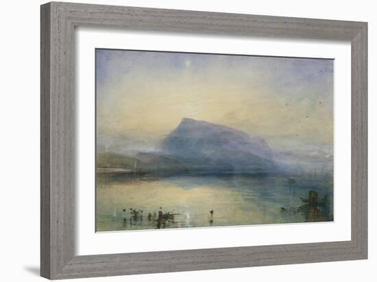 The Blue Rigi, Sunrise-J. M. W. Turner-Framed Giclee Print