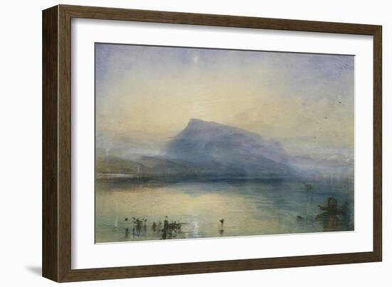 The Blue Rigi, Sunrise-J. M. W. Turner-Framed Giclee Print