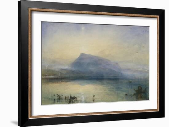 The Blue Rigi, Sunrise-J. M. W. Turner-Framed Giclee Print