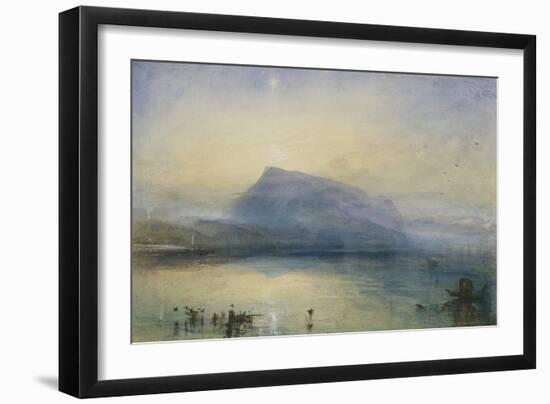 The Blue Rigi, Sunrise-J. M. W. Turner-Framed Giclee Print