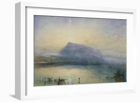 The Blue Rigi, Sunrise-J. M. W. Turner-Framed Giclee Print