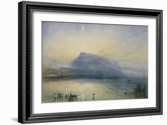 The Blue Rigi, Sunrise-J. M. W. Turner-Framed Giclee Print