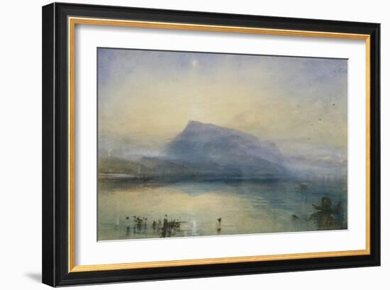 The Blue Rigi, Sunrise-J. M. W. Turner-Framed Giclee Print