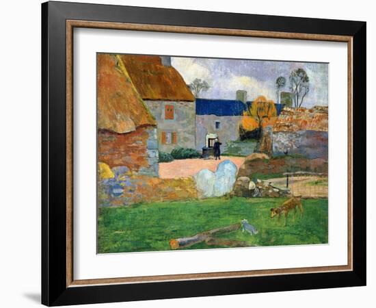 The Blue Roof or Pouldu Farm, 1890-Paul Gauguin-Framed Giclee Print