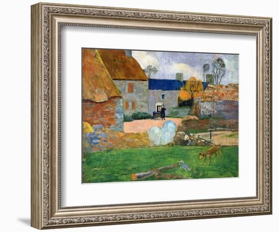 The Blue Roof or Pouldu Farm, 1890-Paul Gauguin-Framed Giclee Print