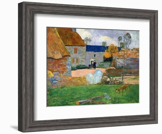 The Blue Roof or Pouldu Farm, 1890-Paul Gauguin-Framed Giclee Print