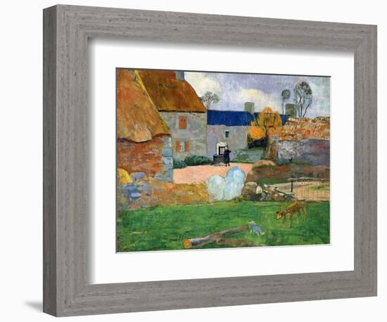 The Blue Roof or Pouldu Farm, 1890-Paul Gauguin-Framed Giclee Print
