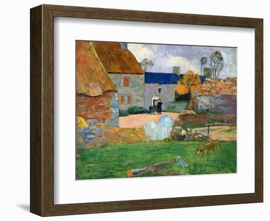 The Blue Roof or Pouldu Farm, 1890-Paul Gauguin-Framed Giclee Print