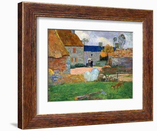 The Blue Roof or Pouldu Farm, 1890-Paul Gauguin-Framed Giclee Print