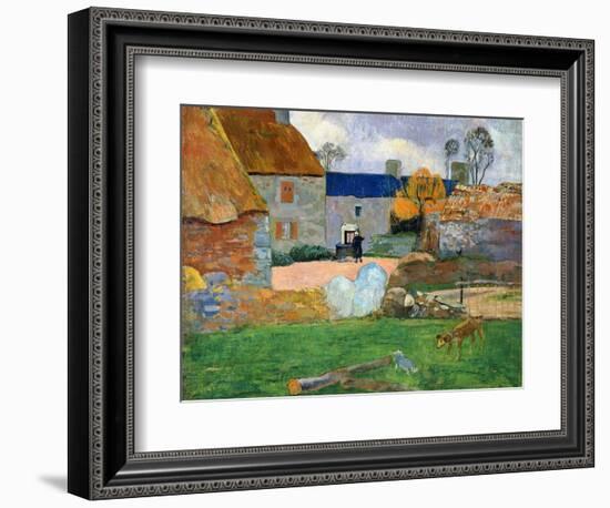 The Blue Roof or Pouldu Farm, 1890-Paul Gauguin-Framed Giclee Print