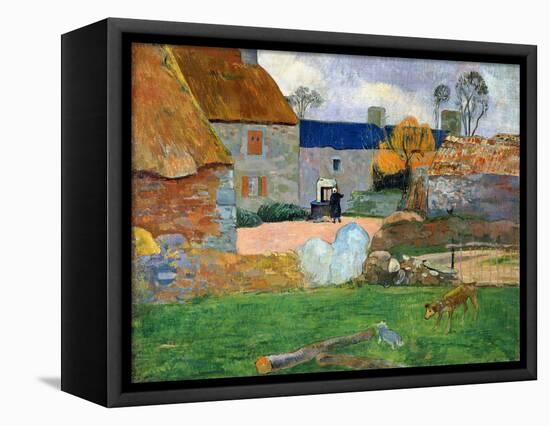 The Blue Roof or Pouldu Farm, 1890-Paul Gauguin-Framed Premier Image Canvas