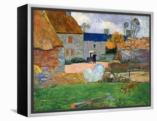 The Blue Roof or Pouldu Farm, 1890-Paul Gauguin-Framed Premier Image Canvas