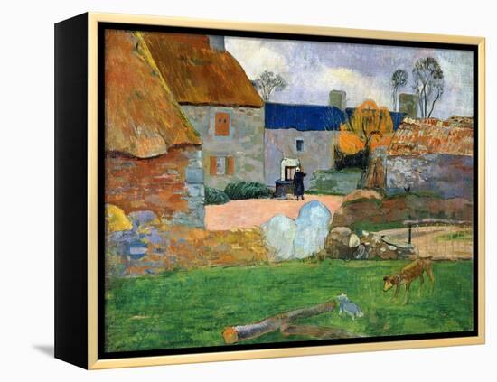 The Blue Roof or Pouldu Farm, 1890-Paul Gauguin-Framed Premier Image Canvas