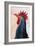 The Blue Rooster-Rabi Khan-Framed Art Print