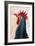 The Blue Rooster-Rabi Khan-Framed Art Print