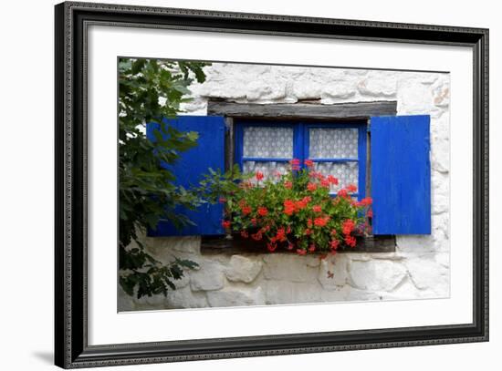 The Blue Shutters-Philippe Sainte-Laudy-Framed Photographic Print