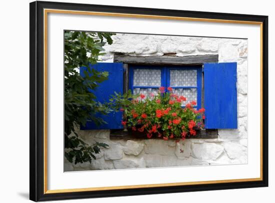 The Blue Shutters-Philippe Sainte-Laudy-Framed Photographic Print