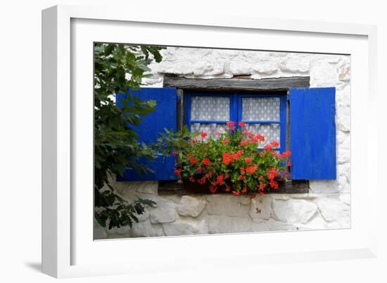 The Blue Shutters-Philippe Sainte-Laudy-Framed Photographic Print