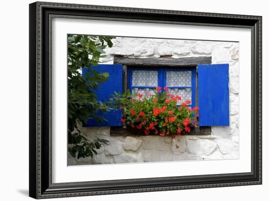 The Blue Shutters-Philippe Sainte-Laudy-Framed Photographic Print